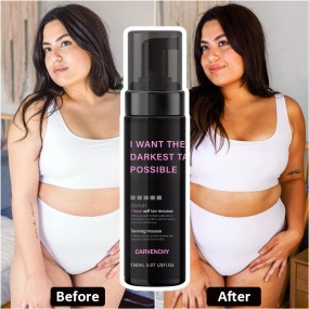 Tanning Mousse Nourishing and Moisturizing the Skin, Wheat Colored and Black Mousse Black Lotion