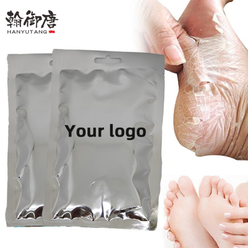Custom logo Exfoliating Scrub Pedicure Spa Socks Foot Peel Mask Feet Care for Heels Remove Dead Skin Moisturizing Foot Mask