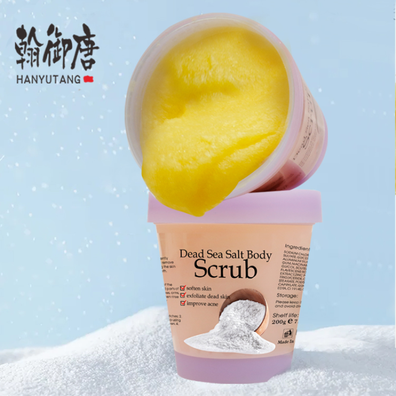 Dead Sea Bath Body Scrub Cream Exfoliate Liquid Gel Dirt Dry Skin Acne Prone Skin Scrub Women Scrubs with Private logo for Spa