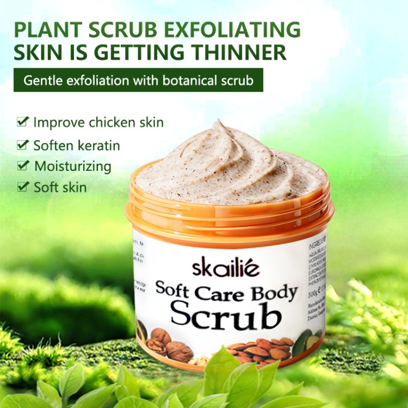 Free Samples Deep Cleansing Organic Skin Body Wash Exfoliating Shower Gel Exfoliator Skin Body Exfoliation Cream Foot Scrub