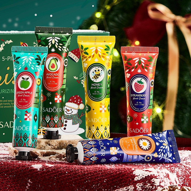 Wholesale Christmas Hand Cream Gift Box Moisturizing and Whitening Hand Cream Set Box