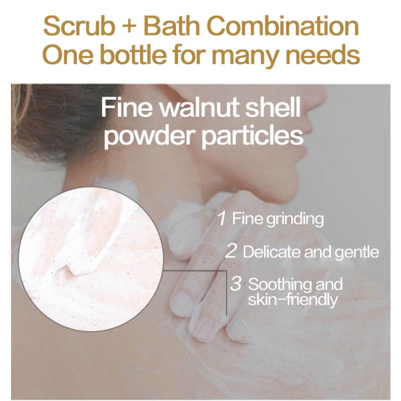 Wholesale 500g Private Label Charcoal Exfoliating Body Scrub