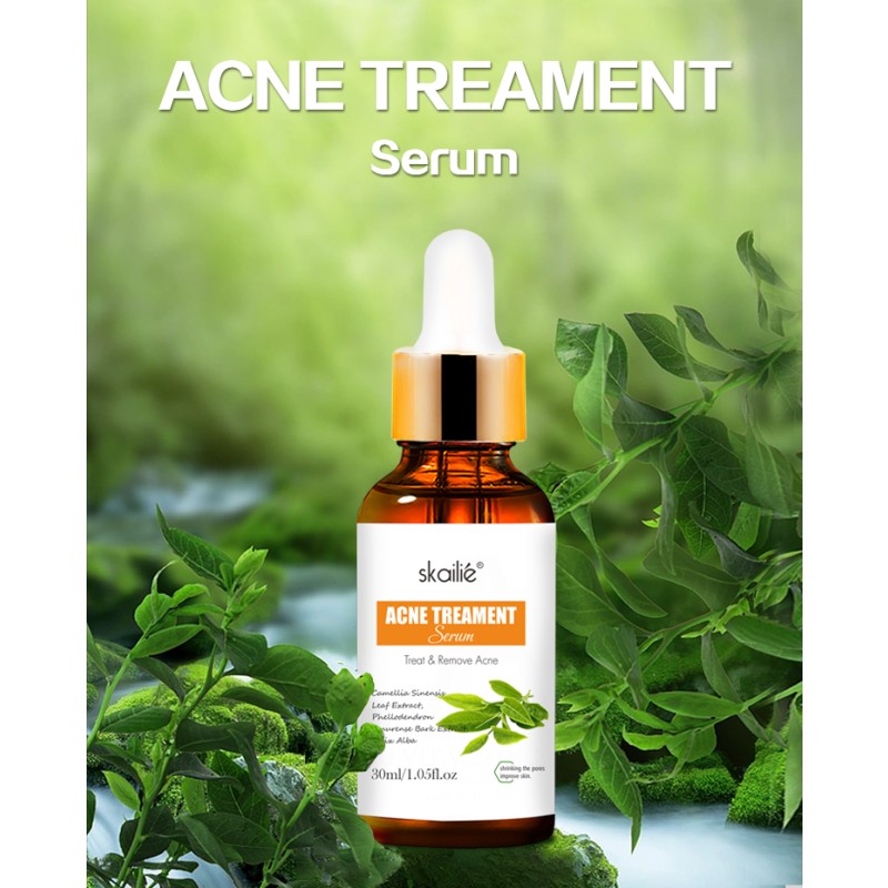 Organic Plant Extract Skin Whitening and Moisturizing Tea Tree Essence Oil Face Anti-Acne Control Pore-Glow Face Essence