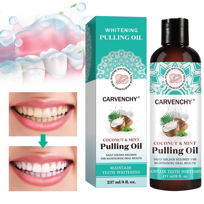 Hot Selling Organic Travel Rinse Odor Lasting Coconut Oil Pulling Whitening Teeth Pulling Oil Mouth Wash