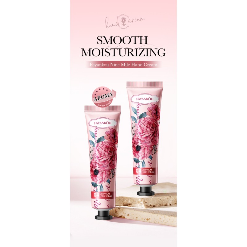 English  Geranium Hand Moisturizing Autumn and Winter Anti-Chapping Cross-Border Foreign Trade Wholesale