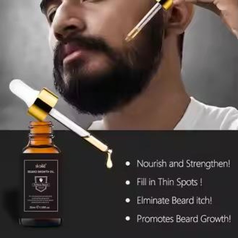 Wholesale Natural Private Label Strengthen Soften Fleshing Smoothing Men's Beard Hair Care Beard Growth Oil for Men