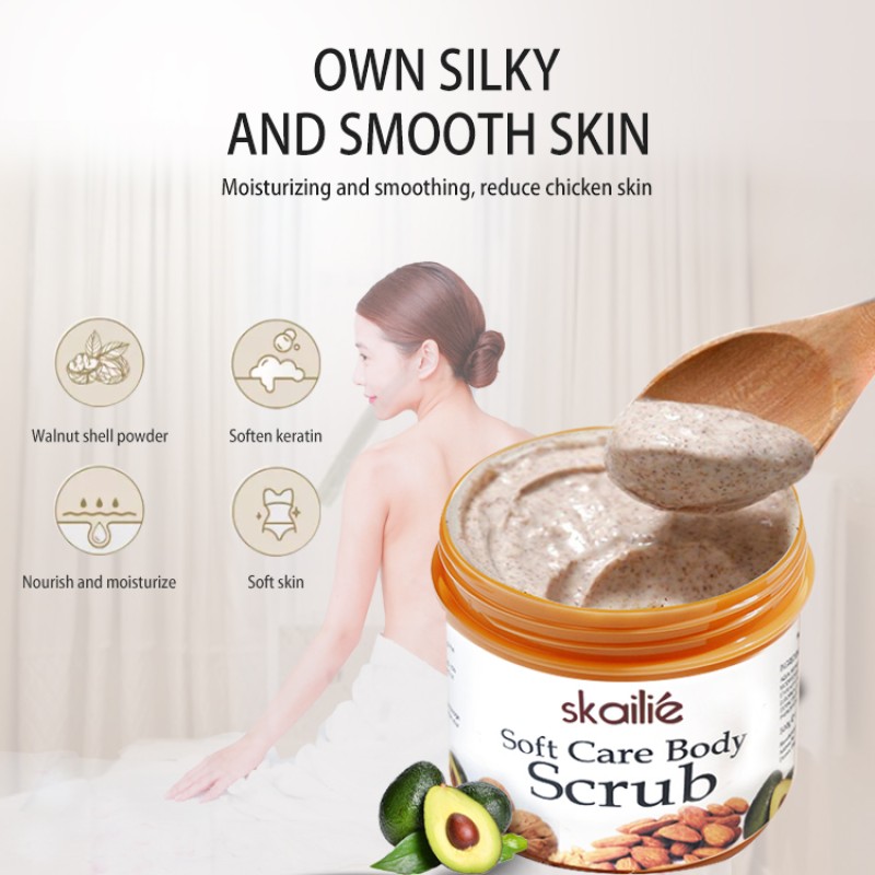 Fresh Skin Exfoliating Apricot Exfoliant Skin Net Body Wash Scrub Moisturizing Exfoliating Shower Gel Face Body Cuticle Scrub
