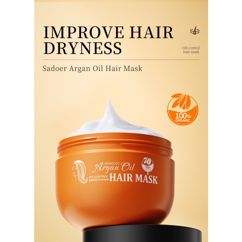 Professional Nourishing Hair Repair Mask Moisturizing Organic Argan Oil Hair