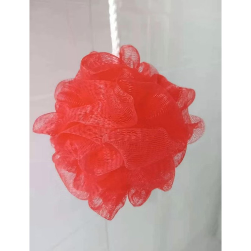 Hot Selling 30G Mesh Pouf Bath Sponge Exfoliating Shower Ball Pom Cleaning Accessory Bathing Sponges for Women and Men