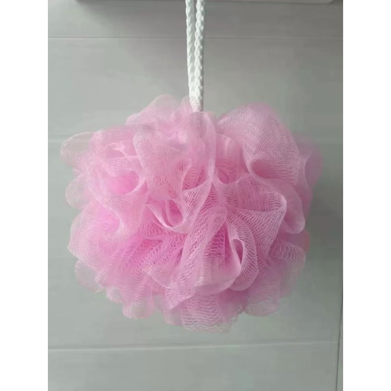 Hot Selling 30G Mesh Pouf Bath Sponge Exfoliating Shower Ball Pom Cleaning Accessory Bathing Sponges for Women and Men