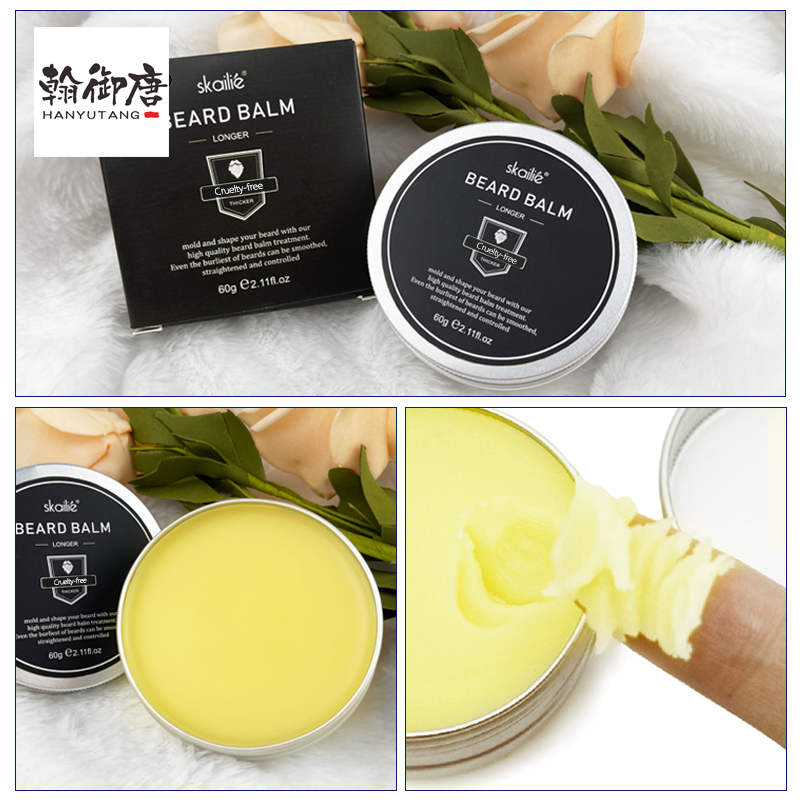 Hot Sale Preferred Men's Beard Wax Beard Care Oil Beard Styling Finishing Hair Removal Softening Cream Nourishes Growth