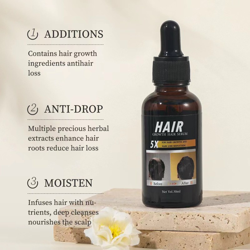 Private Label  30ml  Herbal Hair Care Serum for Hair Growth