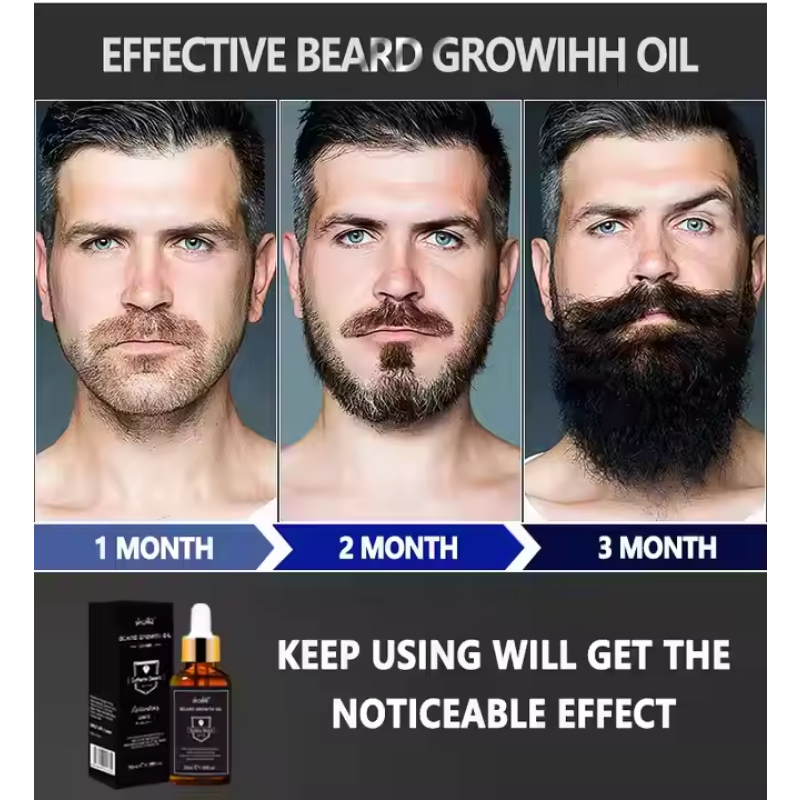 Best Selling 30ml Natural Strengthen Soften Fleshing Smoothing Nourish&Strengthen Men's Beard Hair Care Beard Growth Oil for Men