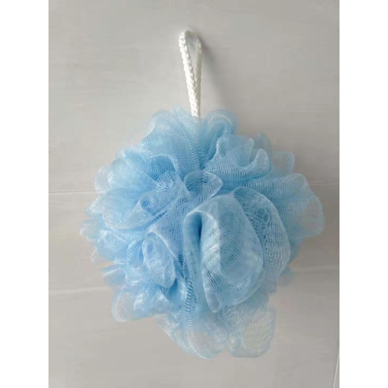 Bath Flower Bulk Mix Color 50g Wholesale Back Scrubber Mesh Bath Sponge Shower Ball Nylon Bath Flower