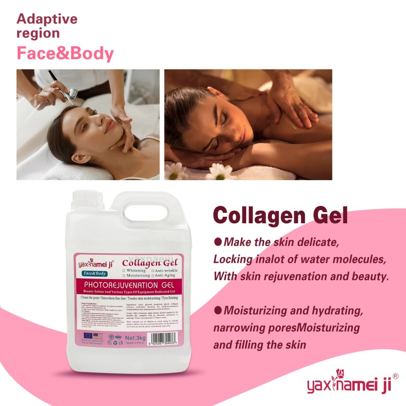 Anti-wrinkle Anti-aging Collagen Gel Moisturize Tightening Face Firming Gel Skin Repair Collagen Photre Juvenation Gel 3kg