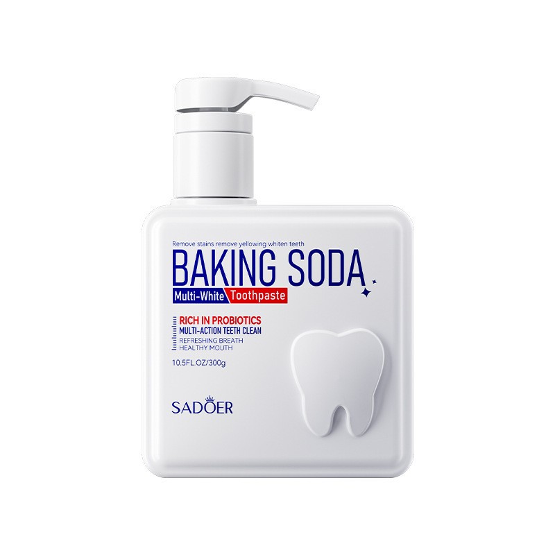 Private Label SADOER Baking Soda Toothpaste Cleaning Teeth Whitening Probiotics Mint Toothpaste Whiten Teeth Oral Care
