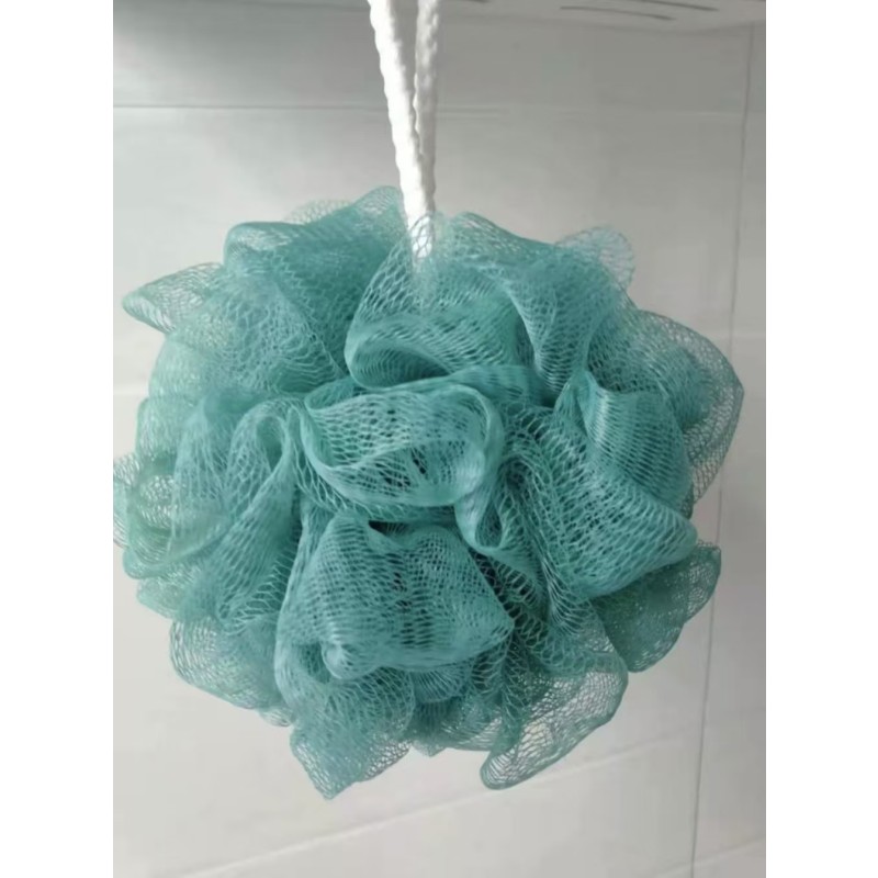 Bulk Mix Color 30g Wholesale Back Scrubber Mesh Bath Sponge Shower Ball Nylon Bath Flower