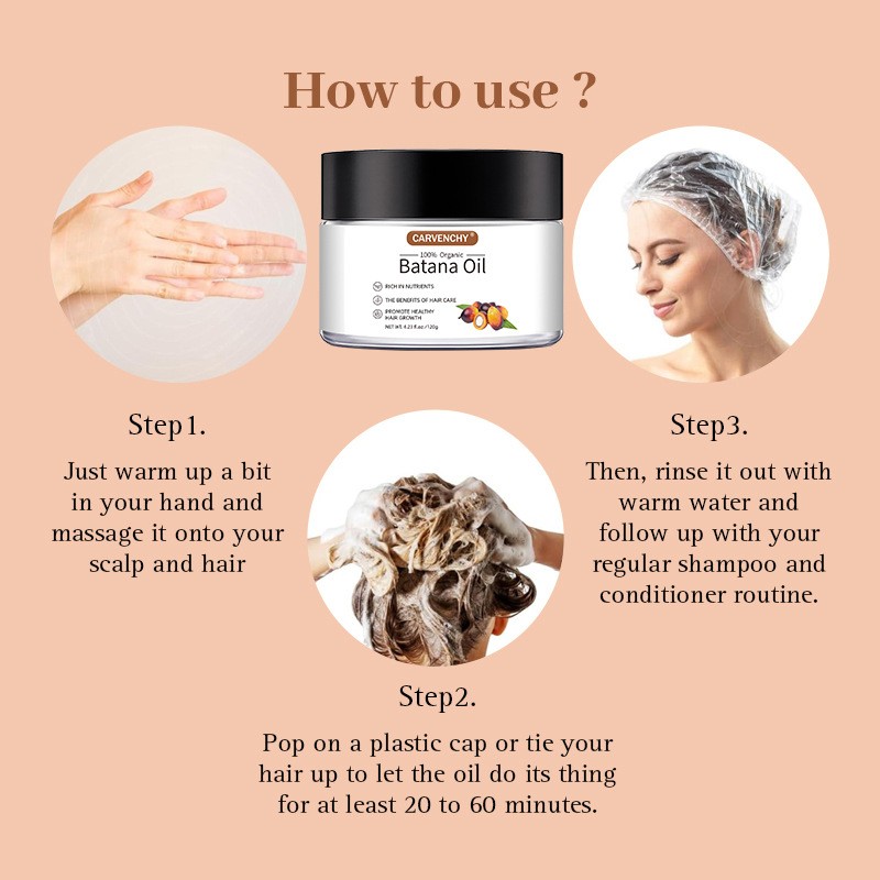 Hot Selling Organic Batana Oil Cream Healthy Hair Growth Promoting Hair Caring Damaged Hair Repairing