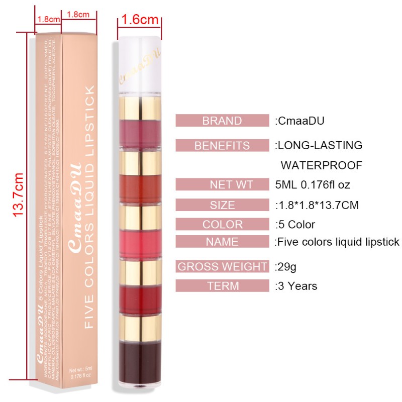 Factory Price Wholesale 29g Matte Liquid Lipstick - Long Lasting Waterproof Lip Tint with Velvet Finish for Sexy Bold Lips