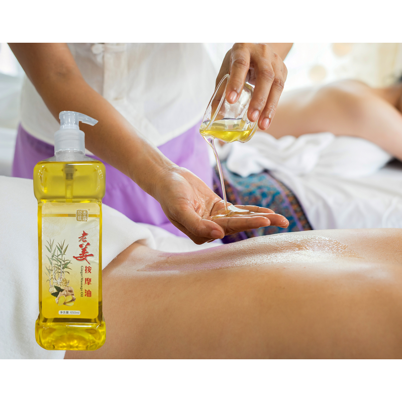 Hot Sale Label Product Scalp Care Massage and Relax Hair Oil Body Massage Oil 650ml Ginger Oil for Multi-use