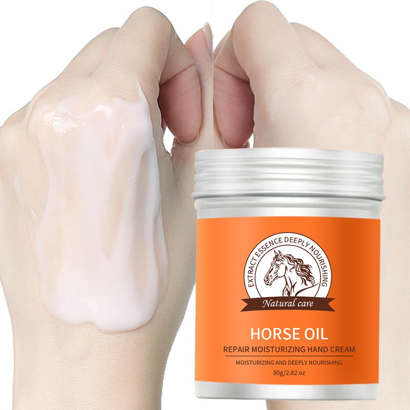 Wholesale Natural Hand Cream Anti-Wrinkle Anti-Freeze Cracking Prevent Dry Skin Moisturizing Horse Oil Hand Care Cream
