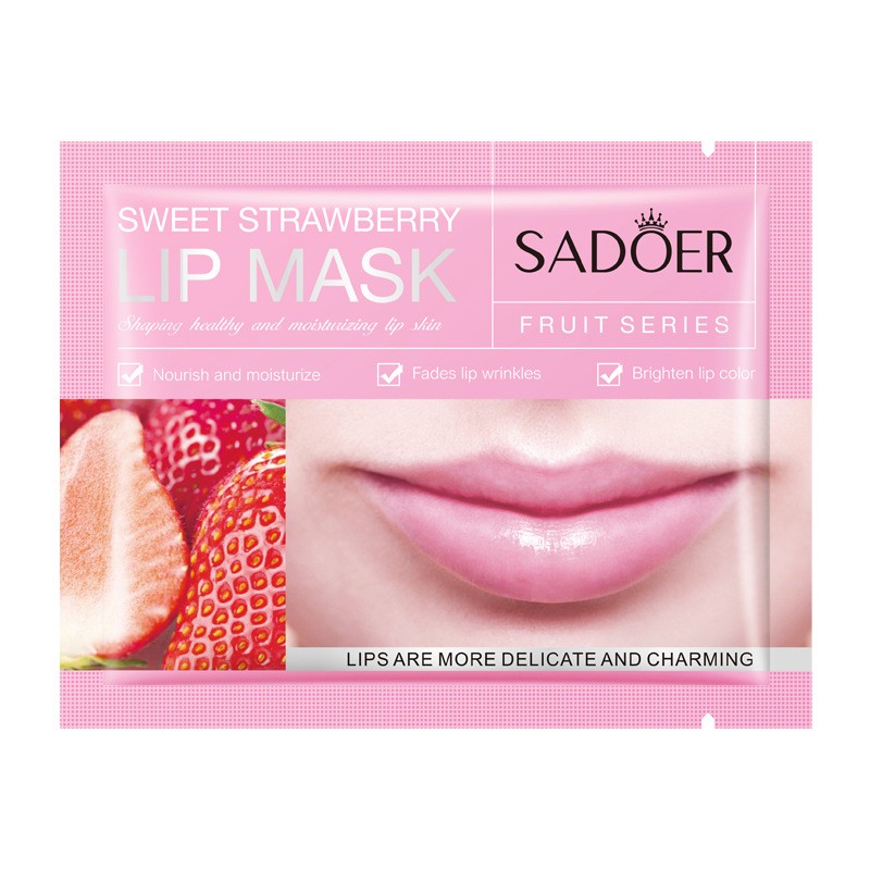 Anti Aging Masks for Lips Wholesale Vegan Organic Moisturizing Strawberry Avocado Lip Mask