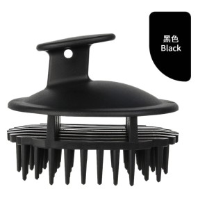 Hollow Out Scalp Brush Shower Head Scalp Care Scrubber with Silicone Bristles Exfoliator Hair Scalp Massager Shampoo Brush
