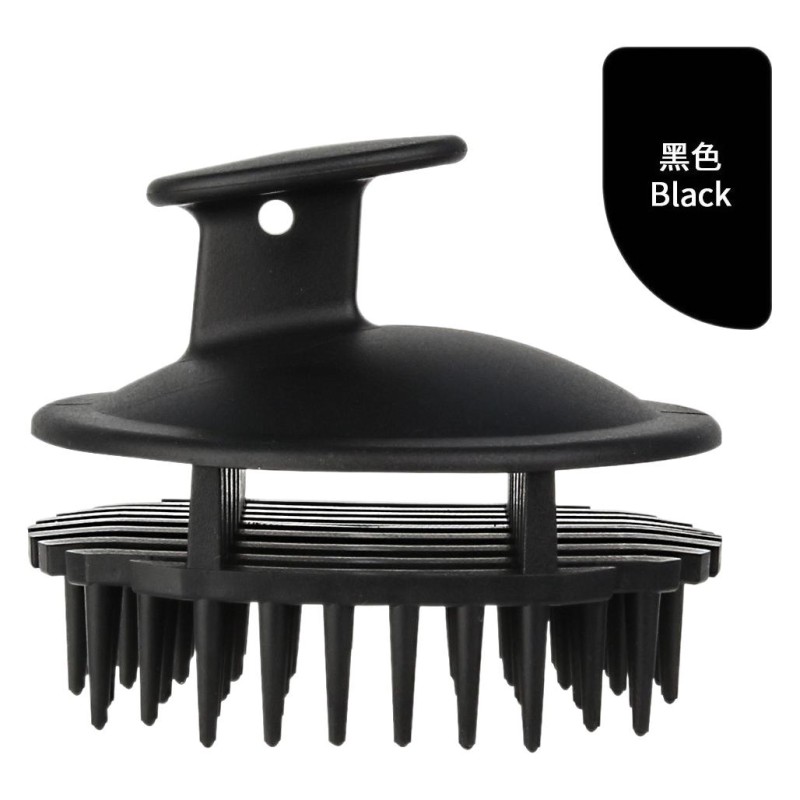 Hollow Out Scalp Brush Shower Head Scalp Care Scrubber with Silicone Bristles Exfoliator Hair Scalp Massager Shampoo Brush