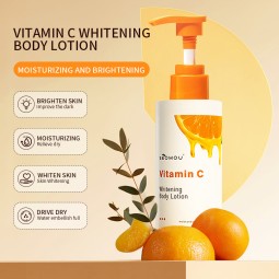 250ml Vitamin C Milk Body Whitening Lotion for Black Skin Corrector Nourishing Moisturizing Body Lotion Wholesale