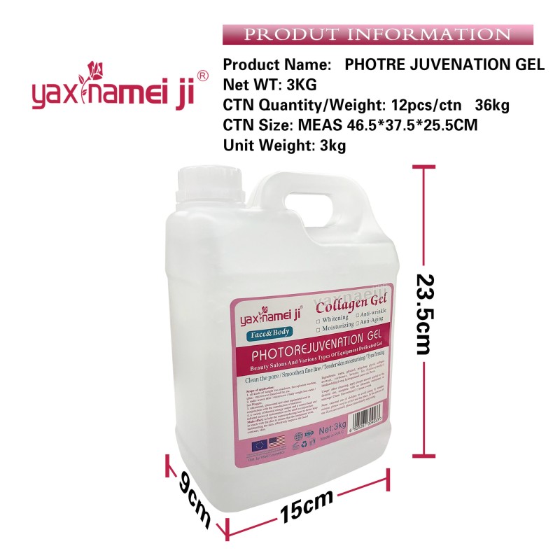 Anti-wrinkle Anti-aging Collagen Gel Moisturize Tightening Face Firming Gel Skin Repair Collagen Photre Juvenation Gel 3kg