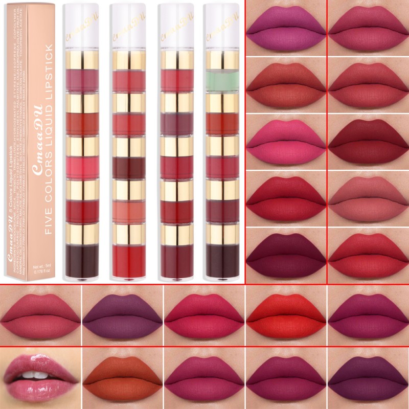 Factory Price Wholesale 29g Matte Liquid Lipstick - Long Lasting Waterproof Lip Tint with Velvet Finish for Sexy Bold Lips