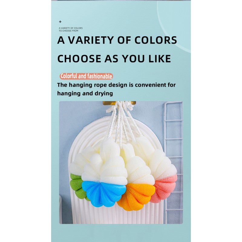 SPA Cleaner Foam Rubbing Shower Skin Supplies Bath Balls Exfoliating Body Sponge Towel Scrub Resistance Moisturizing