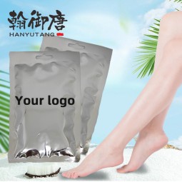 Custom logo Exfoliating Scrub Pedicure Spa Socks Foot Peel Mask Feet Care for Heels Remove Dead Skin Moisturizing Foot Mask