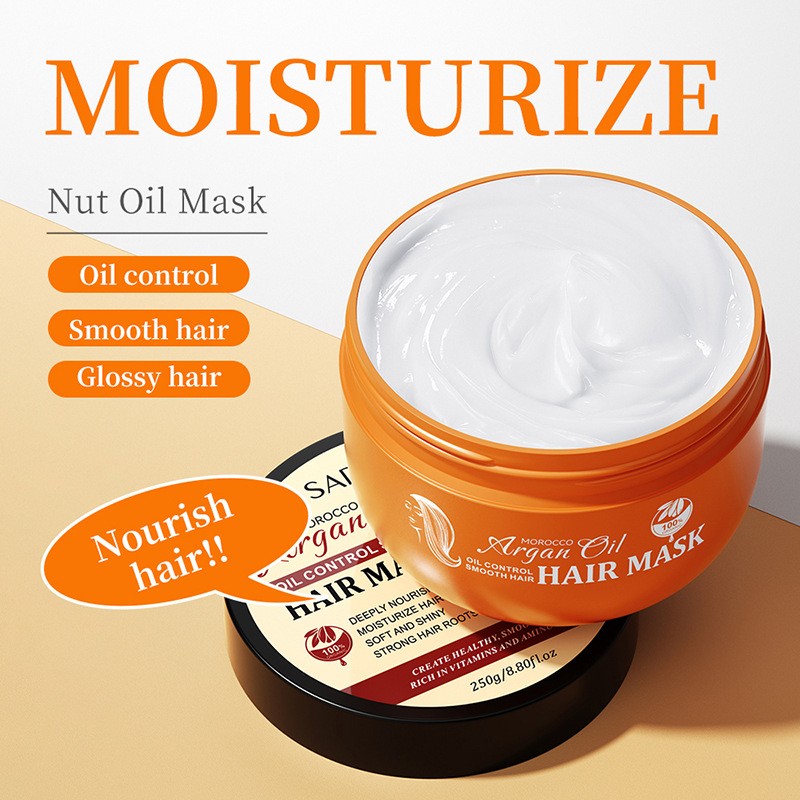 Professional Nourishing Hair Repair Mask Moisturizing Organic Argan Oil Hair