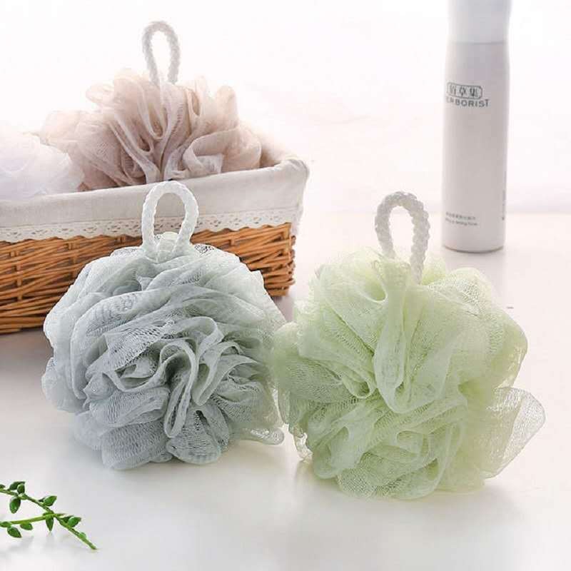Bulk Mix Color 50g Wholesale Back Scrubber Mesh Bath Sponge Shower Ball Nylon Bath Flower