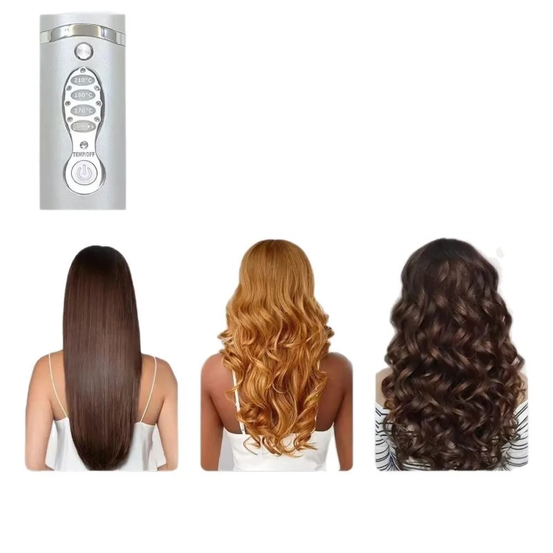 Customize Portable Electric Detangling Hair Comb Home Use Hair Wireless Cordless Hair Straightener