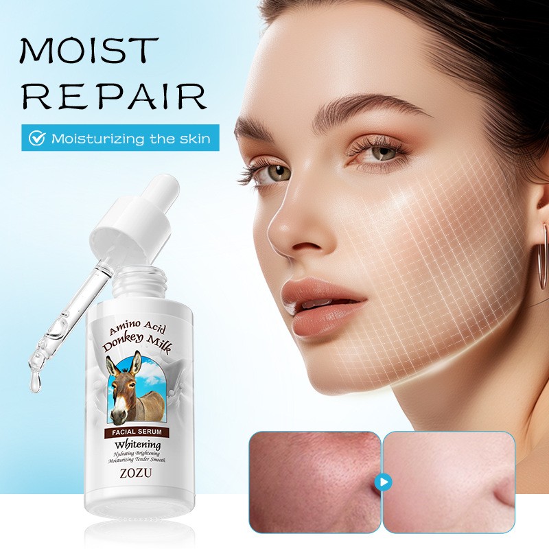 Private Label Donkey Milk Facial Serum Vitamine C Essence Skin Care Anti Wrinkle Face Serum Beauty Products
