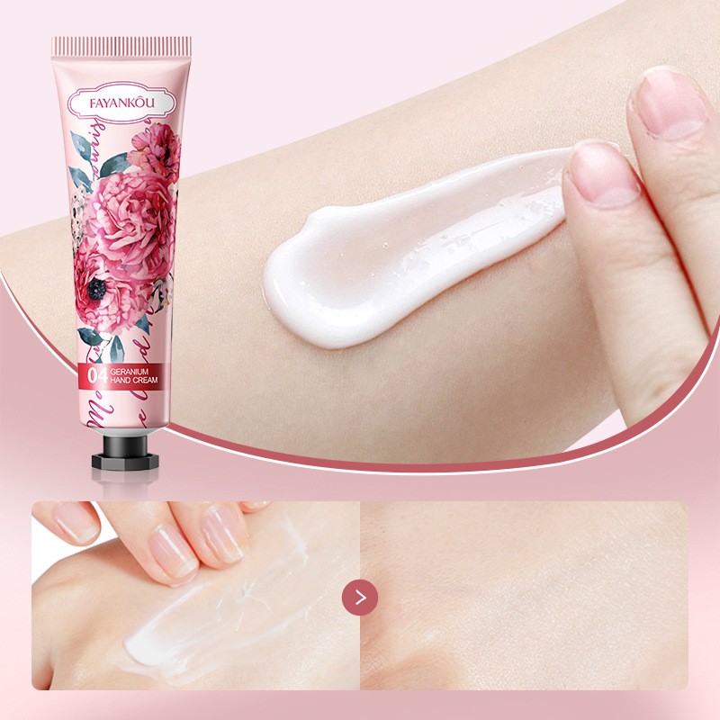 English  Geranium Hand Moisturizing Autumn and Winter Anti-Chapping Cross-Border Foreign Trade Wholesale