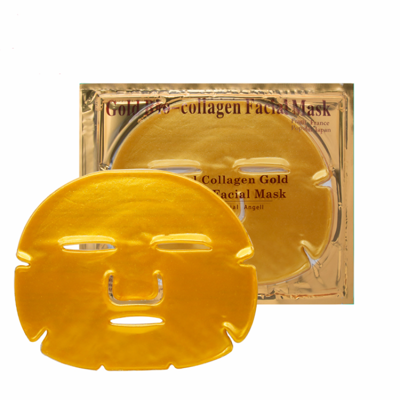 OEM Wholesale Vitamin C Face Skin Care Sets Moisturizing Face Sheet Whitening  Gold Hydrogel Collagen Crystal FacialMask