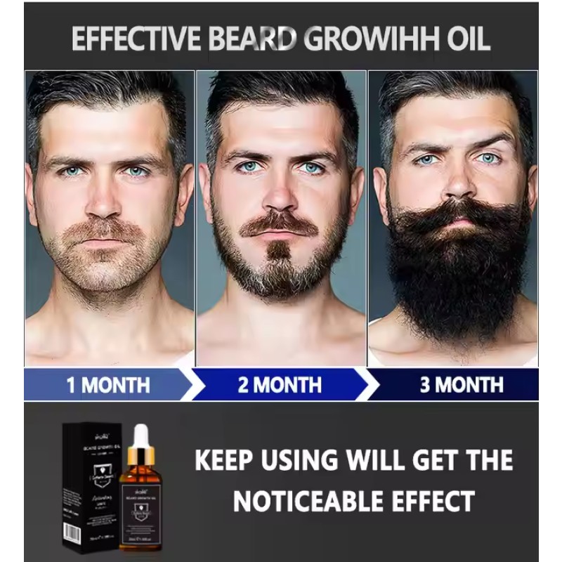 Wholesale Natural Private Label Strengthen Soften Fleshing Smoothing Men's Beard Hair Care Beard Growth Oil for Men