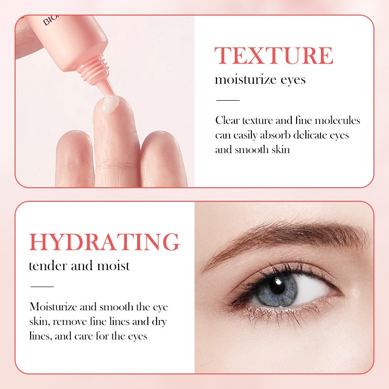 Hot Sale  Rose Hyaluronic Acid Nourishing for Dark Circles and Puffiness Herbal Natural Eye Cream