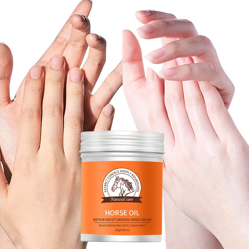 Wholesale Natural Hand Cream Anti-Wrinkle Anti-Freeze Cracking Prevent Dry Skin Moisturizing Horse Oil Hand Care Cream