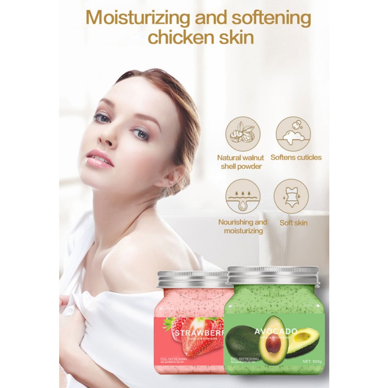 Wholesale Custom logo Private Label Fruit Coconut Skin Whitening Lightening Beauty Exfoliating Body Scrub Design Your Own Scrubs