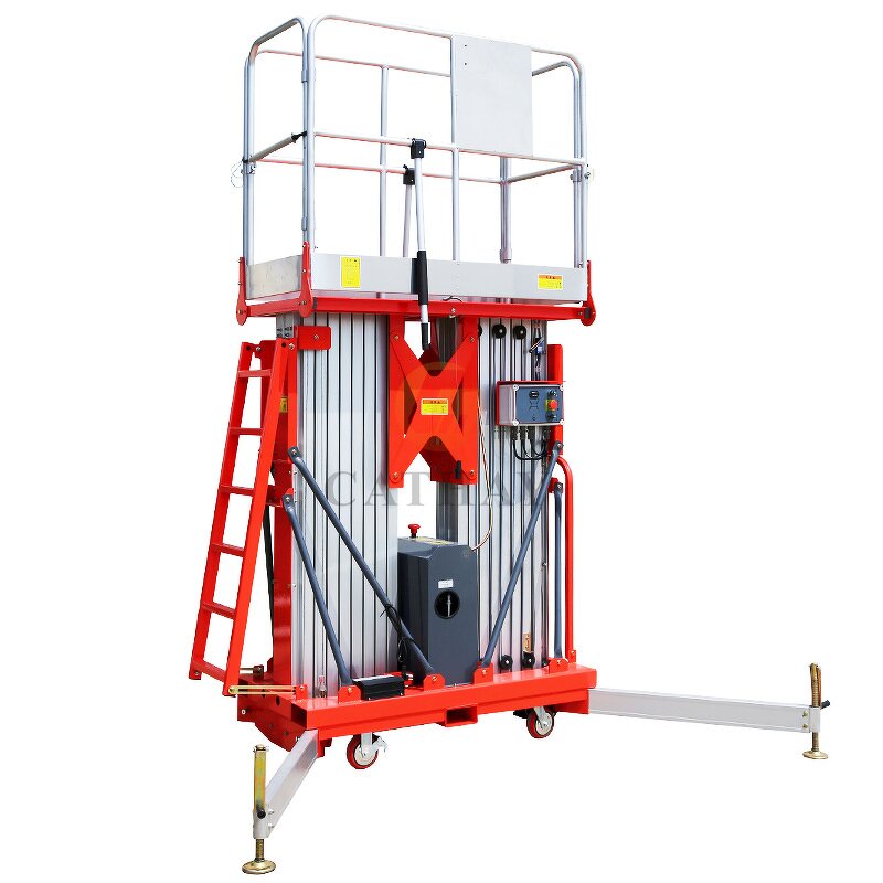Dual Mast Lift Manufacturer - OEM/ODM 6-16m 250kg Push Around Elevador
