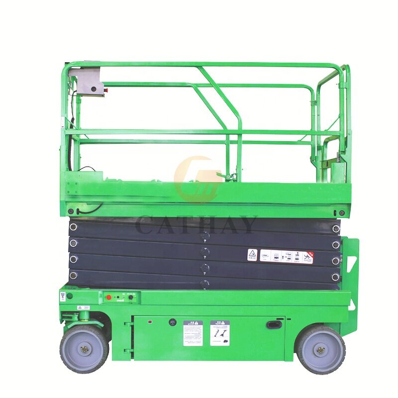 Scissor Lift Manufacturer - OEM/ODM 8-12m Mobile Aerial Upright Lift for Warehouse