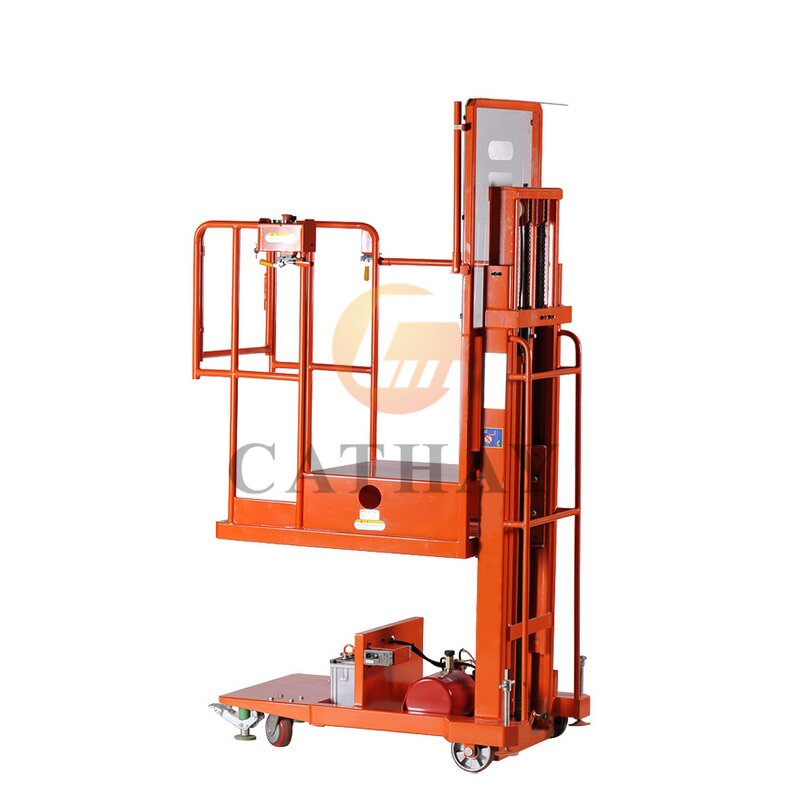 Semi-electric Order Picker Manufacturer - OEM/ODM Mini Portable Movable Aerial Forklift