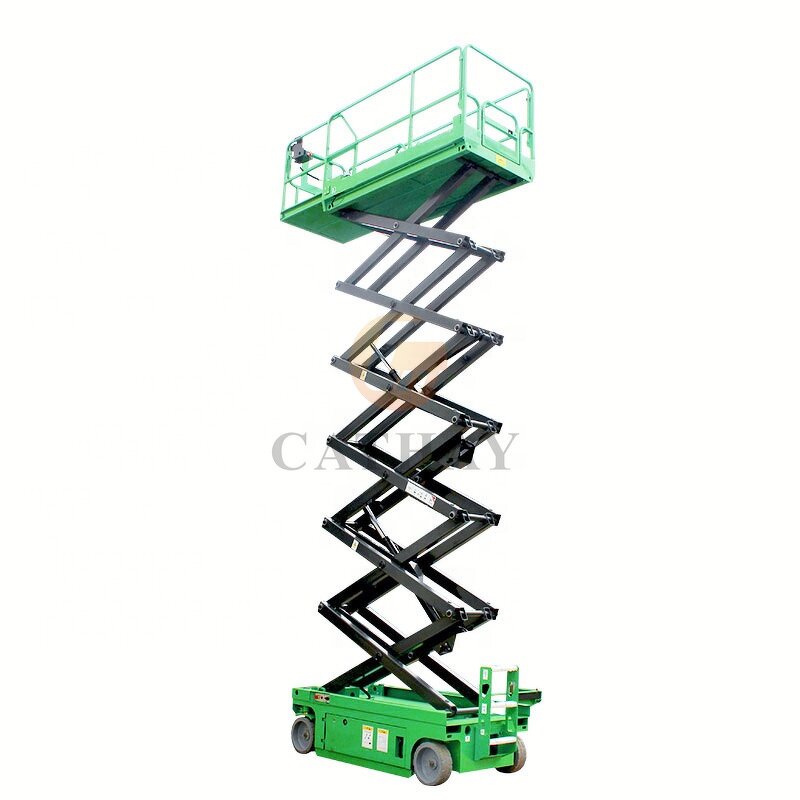 Scissor Lift Manufacturer - OEM/ODM 8-12m Mobile Aerial Upright Lift for Warehouse