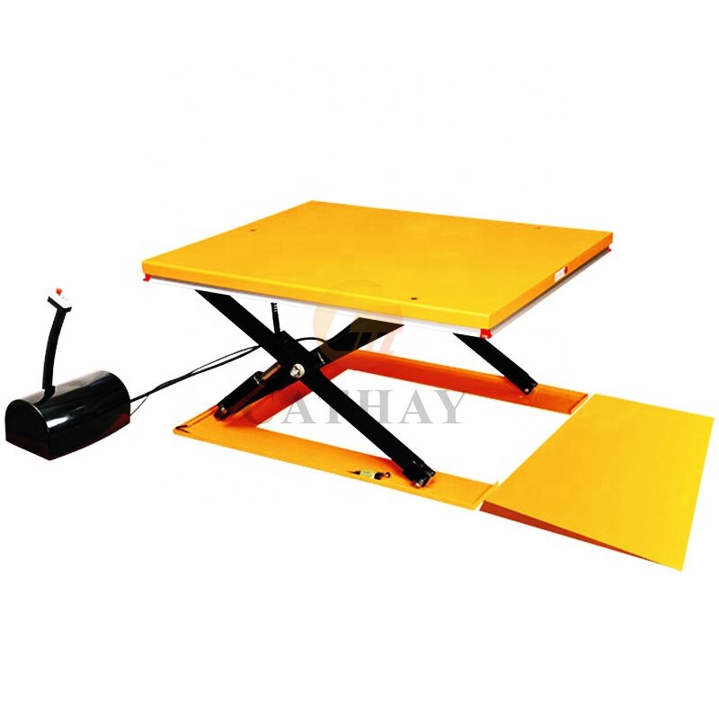 Scissor Lift Table Manufacturer - OEM/ODM No Pit Low Profile 1-2ton Electric Hydraulic