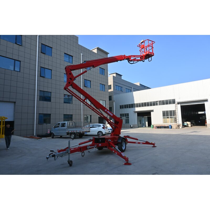 Spider Boom Lift Manufacturer - OEM/ODM 10-14m Towable Telescopic Articulated Lift