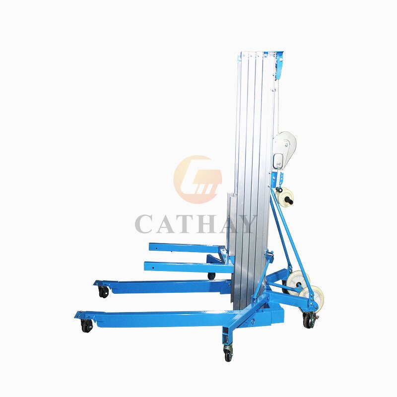 Manual Material Lifter Manufacturer - OEM/ODM 300kg Load Aluminum Mini Man Lifter